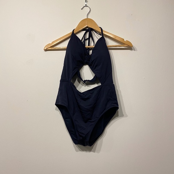 **$5 SALE** Abercrombie & Fitch Cutout Front One Piece Swimsuit - Picture 1 of 5